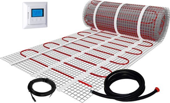 Plieger Heat elektrische vloerverwarmingsmat 50x500cm = 2.5m 375W 4362012