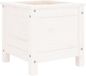 vidaXL Plantenbak - 40x40x39 cm - Massief Grenenhout - Wit