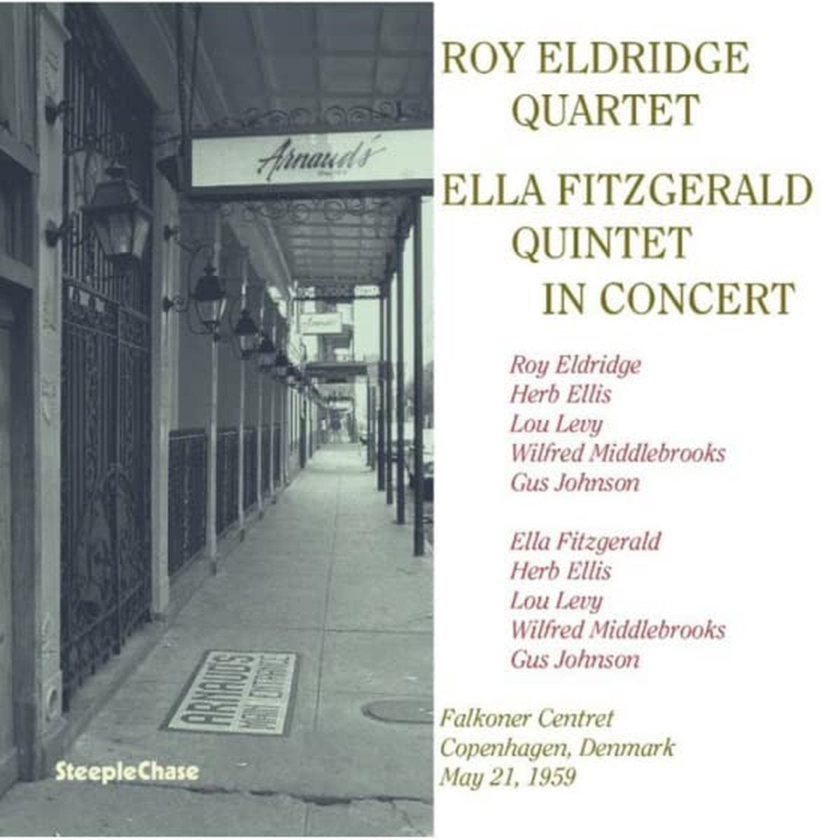 Music&Words Roy Eldridge Quartet & Ella Fitzgerald Quartet - In Concert 1959 (CD)