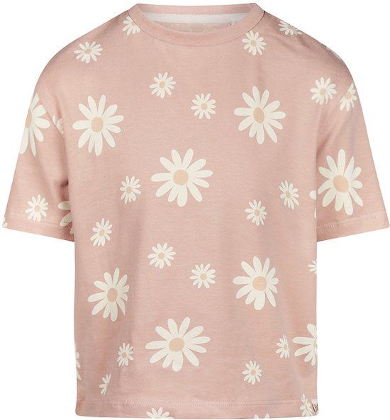 Koko Noko Meisjes Loose Fit T-shirt - Smokey pink