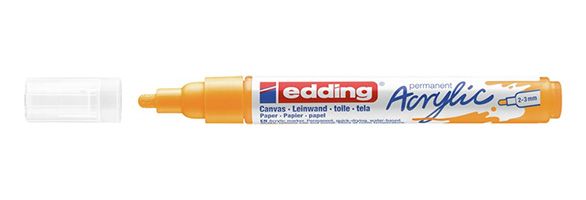 Edding 5300 acrylic marker fine geel
