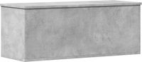 vidaXL Opbergbox - 90x35x35 cm - Bewerkt Hout - Betongrijs
