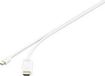 Renkforce RF-3697526 DisplayPort-kabel Mini-displayport / HDMI Adapterkabel Mini DisplayPort-stekker, HDMI-A-stekker 3.00 m Wit Vergulde steekcontacten