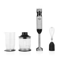 Tristar MX-4829 Hand Blender Set - 1000W - Stainless Steel - Includes Whisk, Chopper and Measuring Cup