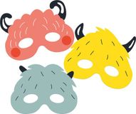 Folat Maskers Monster Bash - 6 stuks