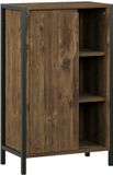 Vicco Naola Meuble haut – 50 x 80 cm avec 7 compartiments Chêne/noir