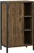 Vicco Naola Meuble haut – 50 x 80 cm avec 7 compartiments Chêne/noir