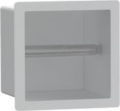 Fortifura Calvi Porte-rouleau de papier toilette - encastré - 17.3x17.3x15.3cm - blanc mat