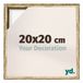 yd. Cadre 20x20 cm Or Antique - Cadre pour Toile - MDF Lyon