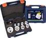 Rotec 10-dlg. gatzagenset type '533 - Loodgieter' met Quick-Lock (1x ø19, 22, 27, 32, 35, 40, 51 en 64mm)