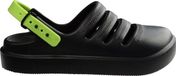 Havaianas Kids Clog Jongens Slippers - Zwart/Lime Groen - Maat 25/26