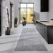 Elle Decor ation Chappe Hoogpolig tapijt, modern woonkamertapijt, shaggy, modern patroon, wollig, zacht, boho-tapijt voor woonkamer, slaapkamer, lichtgrijs, 80 x 240 cm