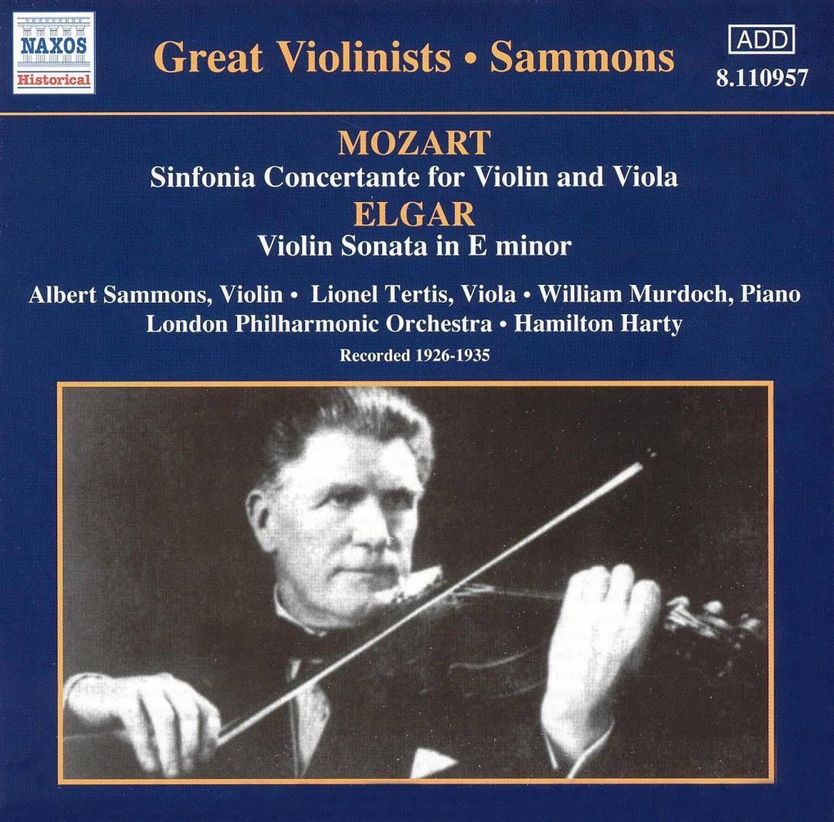 OUTHERE Sammons: Mozart . Elgar
