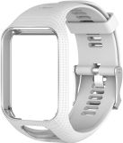 KELERINO. Siliconen bandje voor TomTom Runner 2/3 & Spark 2/3 - Wit