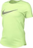 Nike One Swoosh Dri-Fit korte mouw hardlooptop voor dames, Barely Volt, HJ2204-701, M