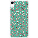 Apple iPhone XR Candy Cane Siliconen Hoesje