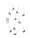 HEMA Guirlande lumineuse avec 10 bougies LED à pince pour l'intérieur