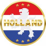 Bellatio Decorations Bierviltjes Holland - 50x stuks - Nederland - versiering - onderzetter