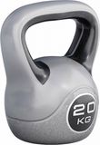 Gorilla Sports Kettlebell Trendy - Kunststof - 20 kg - Grijs - Zwart