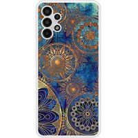 Samsung Galaxy A13 Mandalla bleu Verstevigd hoesje met sublimatie bedrukking