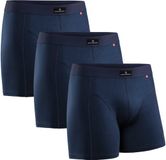 DANISH ENDURANCE Boxer - Sous-vêtements en Coton - Coupe Classique - Hommes - 3 paires - Bleu marine - XXL