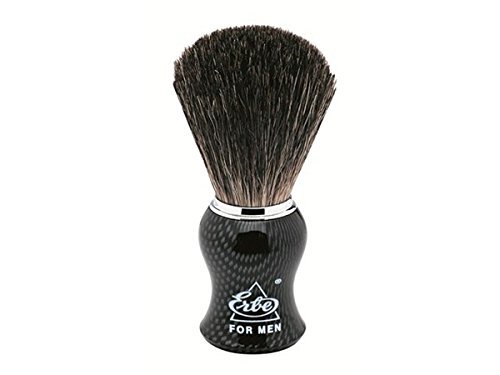 Becker Manicure Badger Shaving Brush, 10,5 cm, Titanium look - Erbe Solingen