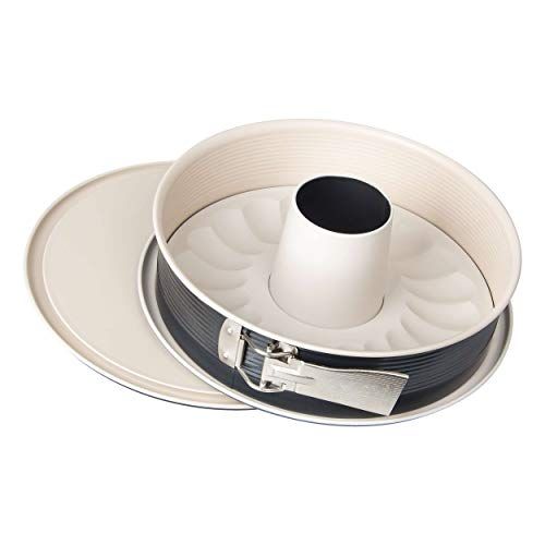 Zenker 7813 springvorm Crème Noir met 2 planken, diameter 29 cm, roestvrij staal, grijs/beige, 28 x 28 x 7 cm