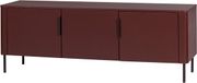 WOOOD Gunnar Tv Meubel 154 cm - Grenen - Bordeauxrood
