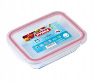PYREX COOK&CLICK 0.8 L Boîte de conservation en verre résistant à la chaleur et hermétique avec joint en silicone