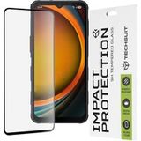 Techsuit Film de protection d'écran pour Samsung Galaxy XCover7 Pro, Verre trempé, Full Glue, 111D, Noir