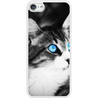 Apple Siliconen hoesje compatibel met iPod Touch 5, 6 Blauwe kattenogen