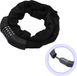 Easyclick Antivol de vélo / Antivol chaîne | 1,2 mètre de long | Léger 835 grammes | Maillons en acier trempé de 6 mm | Housse de protection en nylon