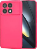 Techsuit Hoesje geschikt voor Xiaomi Poco F6 Pro - Soft Flex Silicone Back Cover - Hot Pink