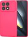 Techsuit Hoesje geschikt voor Xiaomi Poco F6 Pro - Soft Flex Silicone Back Cover - Hot Pink