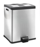 EKO Rejoice - 60L Rectangular Stainless Steel Pedal Bin