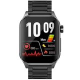 Knauermann PRO 3 (2024) Zwart - Smartwatch met ECG, HRV, Telefoonfunctie - Zwart Titanium Band