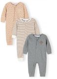 Minoti baby boxpak 3-pack ribstof jongens - beige