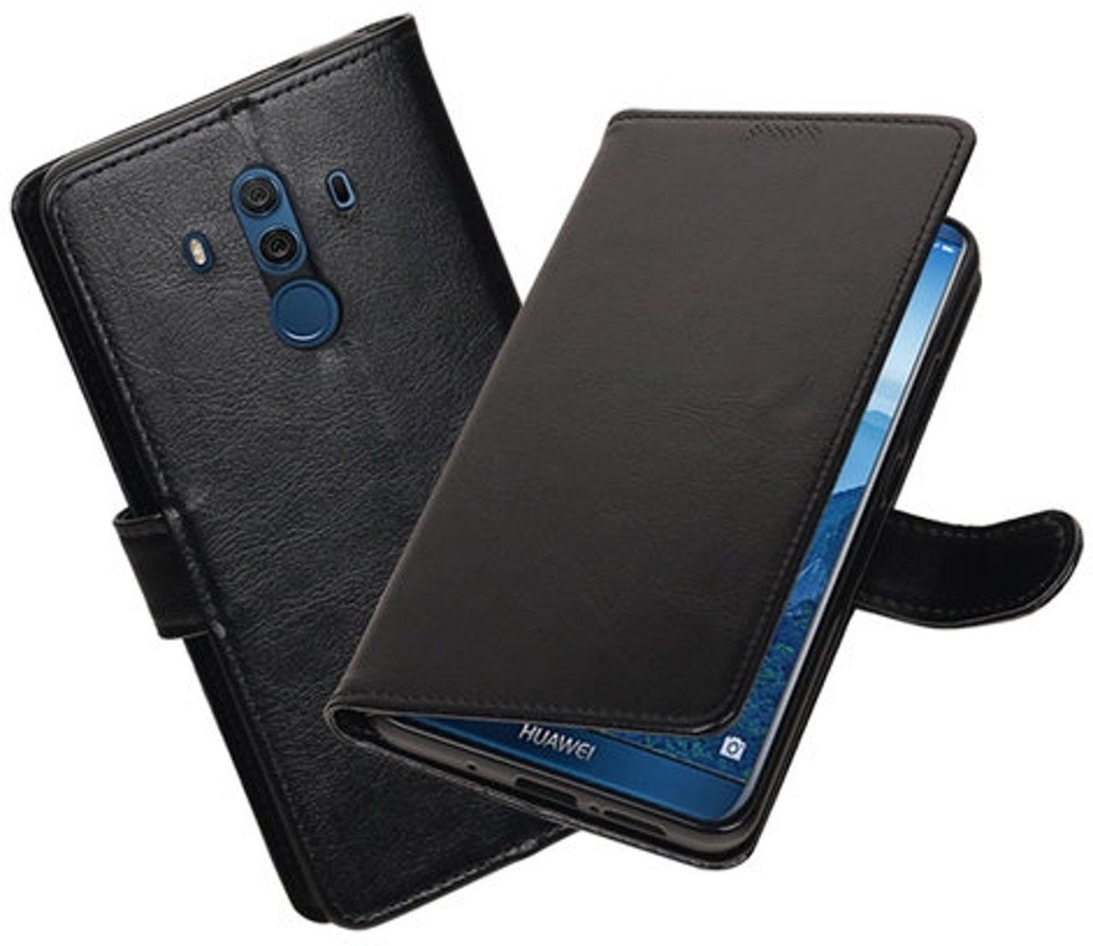Best Cases Zwart Portemonnee booktype hoesje Huawei Mate 10 Pro