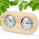 Merkloos Nauwkeurige 2-in-1 Sauna Thermometer en Hygrometer voor Houtsauna's