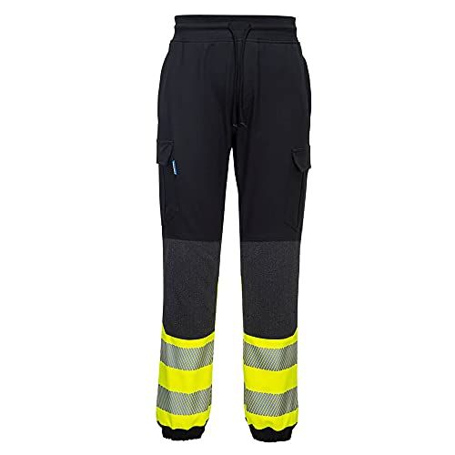 Portwest KX341 KX3 HiVis Flexi Broek - Zwart/Geel - Maat S