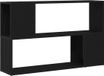 vidaXL Tv-meubelset - 100 x 24 x 63 cm - Zwart - Bewerkt hout