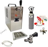 ich-zapfe HAJUS AG Biertap JET 30 1-kraans Droogkoeler 35 l/u Thuistap Bierkoeler met Reinigingsset