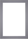yd. Passe-Partout Fotomaat 10x15 cm - Lijstmaat 20x28 cm - Gris - Museumkarton