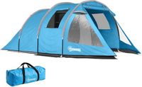 Outsunny Campingzelt Taft, Fiberglass, 475L x 264B x 172H cm, Blau