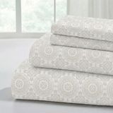 Modern Threads Bedrukte 4-delige lakenset Abella Cal King