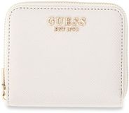 GUESS Gilda SLG Zip Around Wallet Cream White
