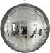 Mica Decorations Boule de Noël Discobal - Boule de Noël pour une décoration de Noël d'ambiance à la maison - Décoration d'arbre de Noël avec effet miroir brillant - Ø50 cm - Argent - Prémonté