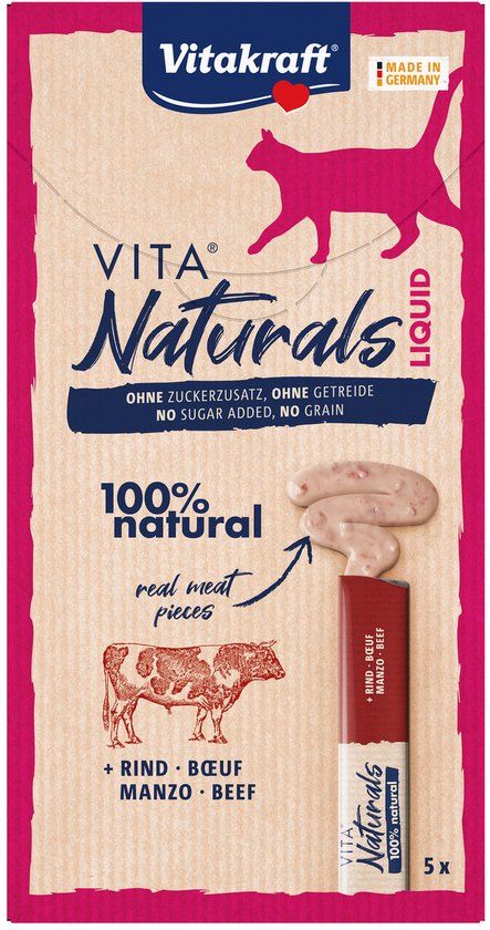 Vitakraft Naturals Liquid Snack Rund 5 stuks