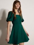 Apricot Fit-and-flare mini-jurk met smockwerk