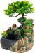 Sans marque Fontaine intérieure Cascade - Fontaine décorative - Relaxation à domicile - Paysage de simulation - 28 x 20 x 15 cm - Foncé